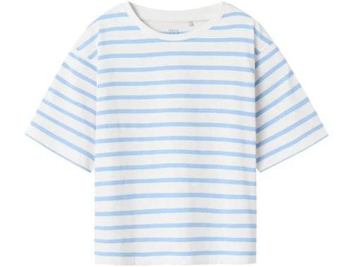 Name It t-shirt hvid med serenity striber